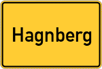 Place name sign Hagnberg