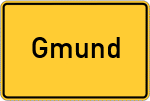 Place name sign Gmund