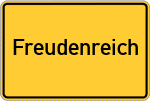 Place name sign Freudenreich