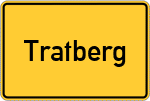 Place name sign Tratberg