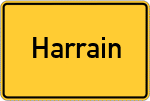 Place name sign Harrain