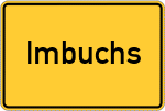 Place name sign Imbuchs