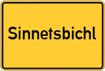 Place name sign Sinnetsbichl