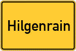 Place name sign Hilgenrain