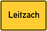 Place name sign Leitzach