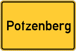 Place name sign Potzenberg