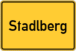 Place name sign Stadlberg