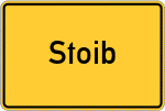Place name sign Stoib