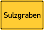Place name sign Sulzgraben