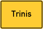 Place name sign Trinis