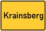 Place name sign Krainsberg