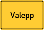 Place name sign Valepp