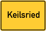 Place name sign Keilsried