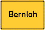 Place name sign Bernloh