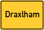 Place name sign Draxlham
