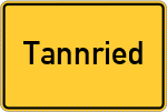 Place name sign Tannried