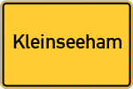 Place name sign Kleinseeham
