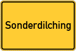 Place name sign Sonderdilching