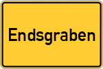 Place name sign Endsgraben, Oberbayern