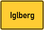 Place name sign Iglberg