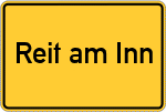Place name sign Reit am Inn