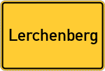 Place name sign Lerchenberg, Oberbayern