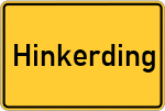 Place name sign Hinkerding