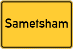 Place name sign Sametsham