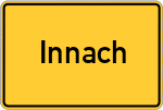 Place name sign Innach
