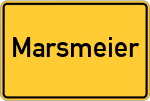 Place name sign Marsmeier