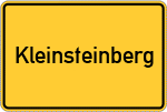 Place name sign Kleinsteinberg