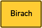 Place name sign Birach