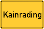Place name sign Kainrading