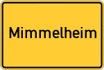 Place name sign Mimmelheim
