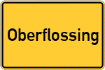 Place name sign Oberflossing