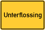 Place name sign Unterflossing