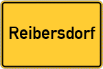 Place name sign Reibersdorf