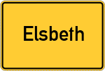 Place name sign Elsbeth