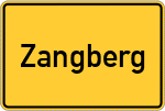 Place name sign Zangberg