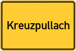 Place name sign Kreuzpullach