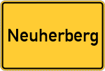 Place name sign Neuherberg
