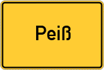 Place name sign Peiß