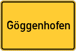 Place name sign Göggenhofen