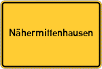 Place name sign Nähermittenhausen