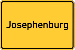 Place name sign Josephenburg