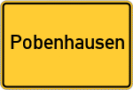 Place name sign Pobenhausen