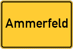 Place name sign Ammerfeld