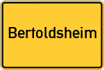 Place name sign Bertoldsheim