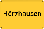 Place name sign Hörzhausen
