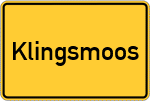Place name sign Klingsmoos